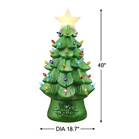 Mr. Christmas 40" Blow Mold Nostalgic Round Tree