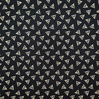 Camelot® Fabrics Harry Potter™ Metallic Gold Deathly Hallows™ Cotton Fabric