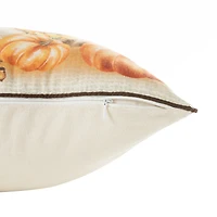 Glitzhome® 18" Thanksgiving Embroidered Pillow