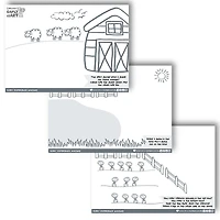 Micador® early stART® Stamp & Colour Barnyard Pack, 9ct.