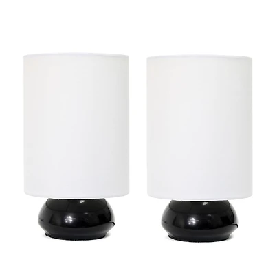Simple Designs™ Gemini Colors 2-Pack Mini Touch Table Lamp Set