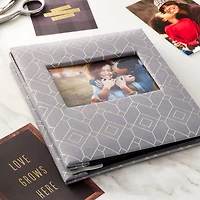 Gray Geometric 2-Up Photo Album by Recollections™