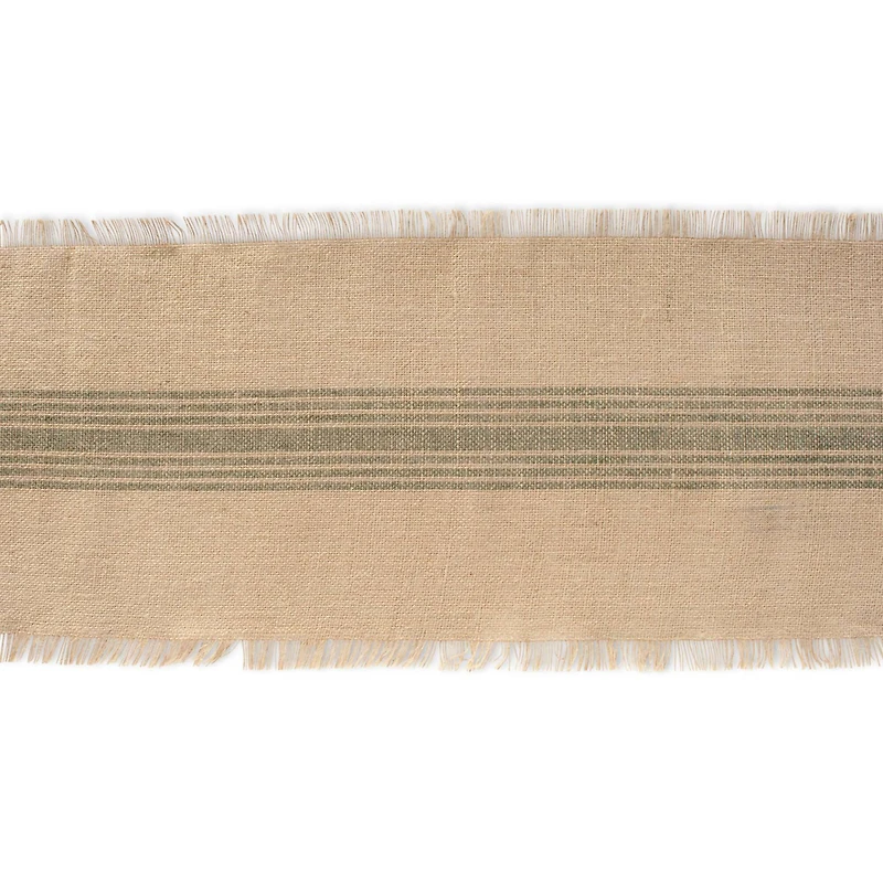 DII® 108" Middle Stripe Burlap Table Runner