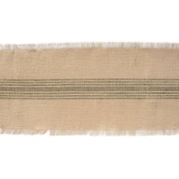 DII® 108" Middle Stripe Burlap Table Runner