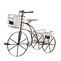 Brown Metal Farmhouse Plantstands, 33" x 41" x 13"