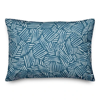 Watercolor Stripe Pattern Throw Pillow