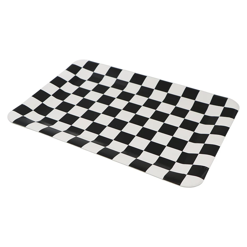 9" x 13" Black & White Checkered Paper Trays, 2ct. by Celebrate It™