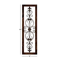 62" Brown Metal Rustic Wall Décor