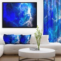 Designart - Blue Sparkling Lightning