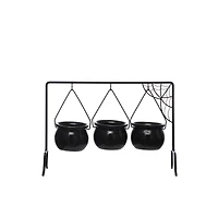 Black Ceramic Cauldrons with Stand by Celebrate It™