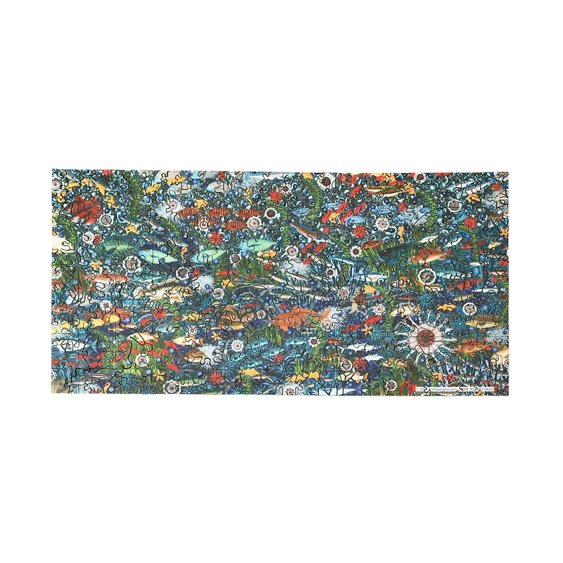 Wooden Jigsaw Puzzle Set - Yellow Fish & Miami Fish: 413 Pcs