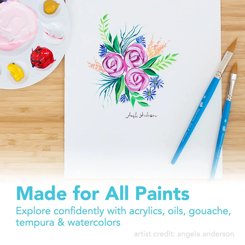 Princeton Brush Select Artiste Brush, Flat Wash