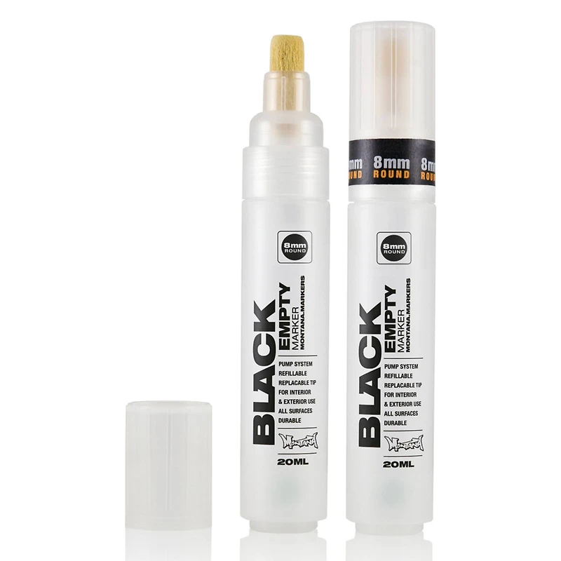 8mm Montana BLACK Round Empty Marker