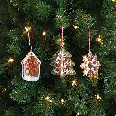 3D Gingerbread Ornament Diamond Art Kit by Make Market®