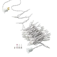 50ct. Clear Mini String Lights with White Cord by Ashland®