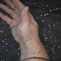 Feldman Black with Silver Sparkles Mesh