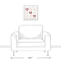 Tic Tac Toe Love Canvas Wall Art