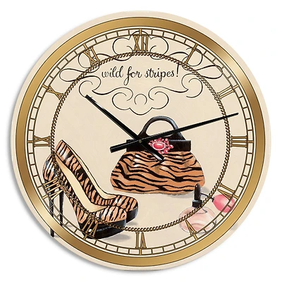 Designart Fashion Handbags I Glam Wall Clock