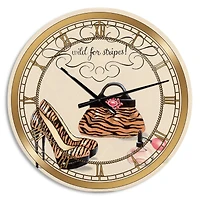 Designart Fashion Handbags I Glam Wall Clock