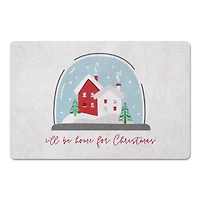 Home Christmas Snowglobe Floor Mat
