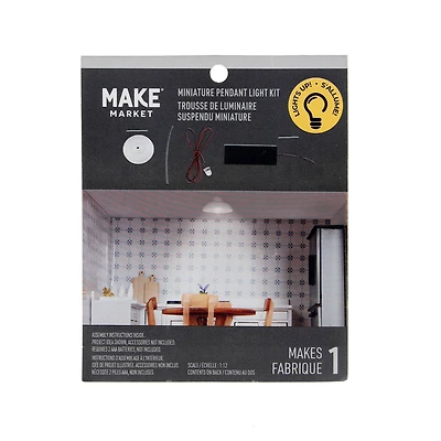 Mini White Round Pendant Light Kit by Make Market®