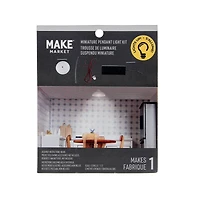 Mini White Round Pendant Light Kit by Make Market®