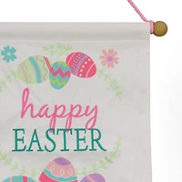 19'' Happy Easter with Eggs Banner