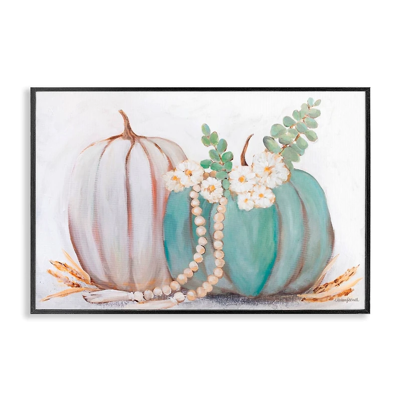 Stupell Industries Country Fall Pumpkins Framed Giclee Art