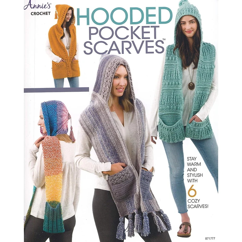 Annie's Hooded Pocket Scarves Book