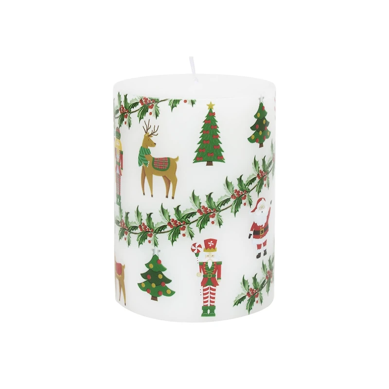 Christmas Icons Pillar Candle by Ashland