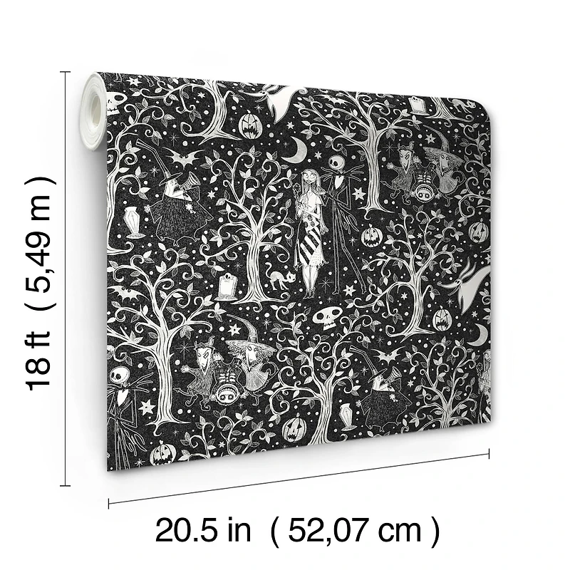 RoomMates Disney® Tim Burton's The Nightmare Before Christmas Forest Peel & Stick Wallpaper