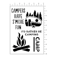 Camping Stencils by Craft Smart®, 7" x 10"