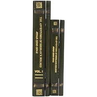 Green Wooden Sherlock Holmes Storage Faux Book Box Set