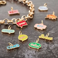 Enamel Words Charm Mix by Bead Landing™