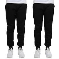 Galaxy by Harvic Men's Fleece-Lined Jogger Sweatpants 2 Pack