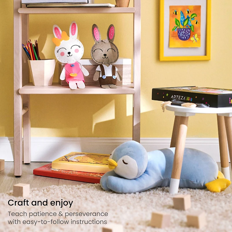 Arteza® Kids Learn to Sew Plush Friends Kit