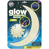 Glow-In-The-Dark Crescent Moon & Stars Set