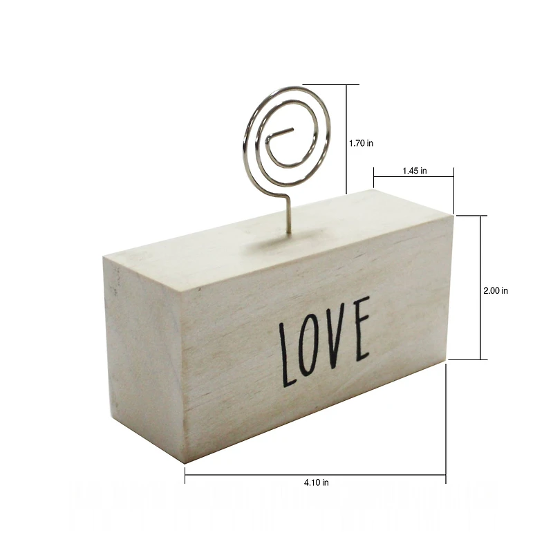 White Love Block Clip Frame by Studio Décor®