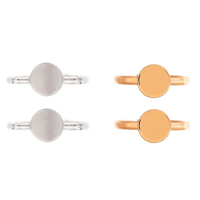Adjustable Ring Blanks, 4ct. by Bead Landing™