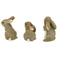 Design Toscano The Bunny Den, Garden Rabbit Statue Set