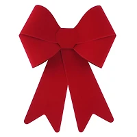 18" Classic Red Flocked Tree Bow by Celebrate It®