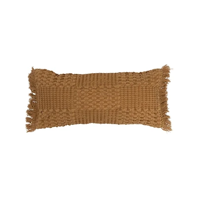 Hello Honey® Tan Fringed Lumbar Pillow