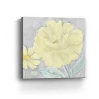 Peaceful Repose Gray Yellow IV Canvas Giclee