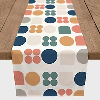 Retro Shapes 16" x 72" Cotton Twill Runner