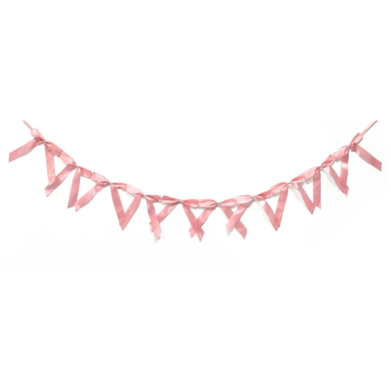 7.75" Pink Bow Banner by Celebrate It™