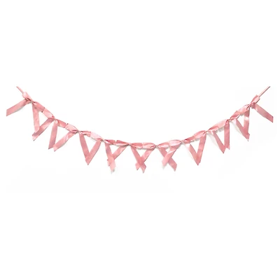 7.75" Pink Bow Banner by Celebrate It™