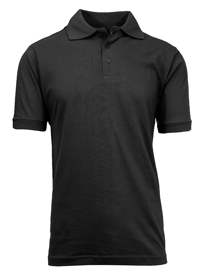 Galaxy by Harvic Short Sleeve Men's Pique Polo Shirt