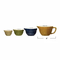 Hello Honey® Stoneware Batter Bowl Measuring Cup Set