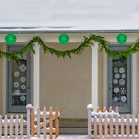 6'' LED Lighted Green Crystal Sphere Outdoor Christmas Decoration