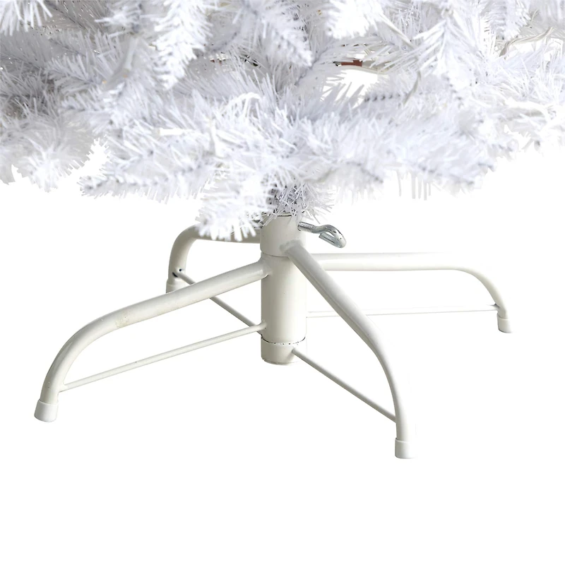 4ft. Pre-Lit White Artificial Christmas Tree, Warm White LED Lights